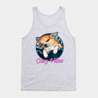 Cozy Vibes Chihuahua by Robert Phelps Tank Top